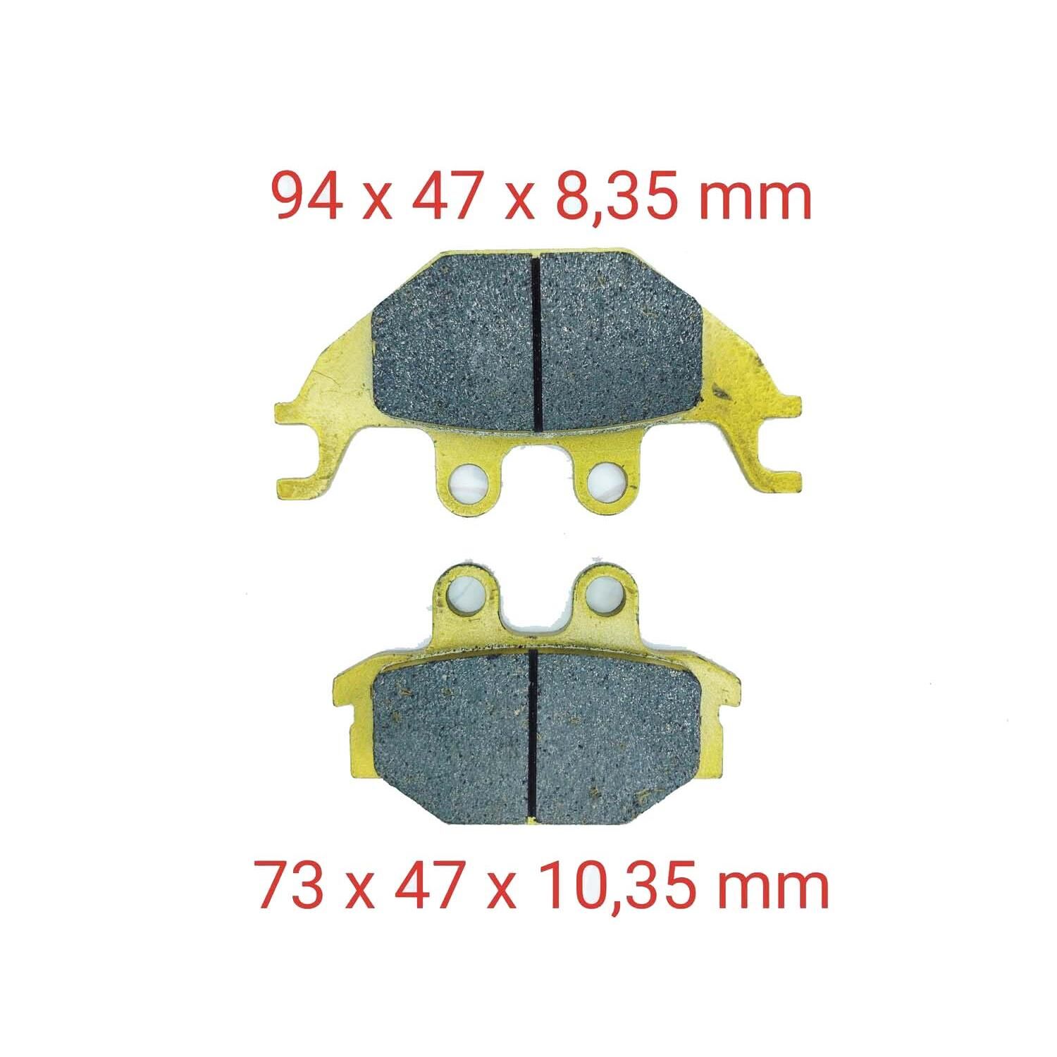 Ön-Arka Fren Disk Balatası Fa377 Cectek 500 Gladiator Can-Am Ds 250 Sym Quadlander 300 Citymax 300