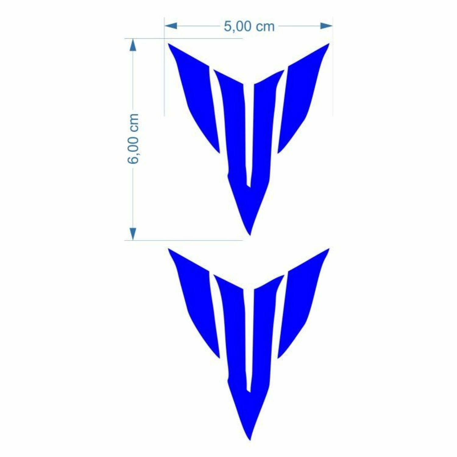 Yamaha Mt Logo 5 X 5 Cm Mavi Sticker 2 Li