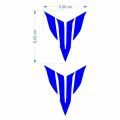 Yamaha Mt Logo 5 X 5 Cm Mavi Sticker 2 Li