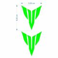 Yamaha Mt Logo 5 X 5 Cm Yeşil Sticker 2 Li
