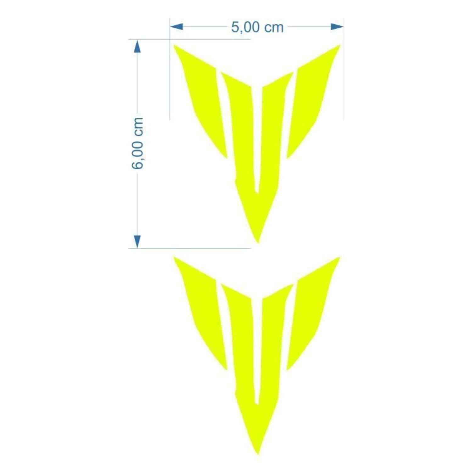 Yamaha Mt Logo 5 X 5 Cm Flo Sarı Sticker 2 Li