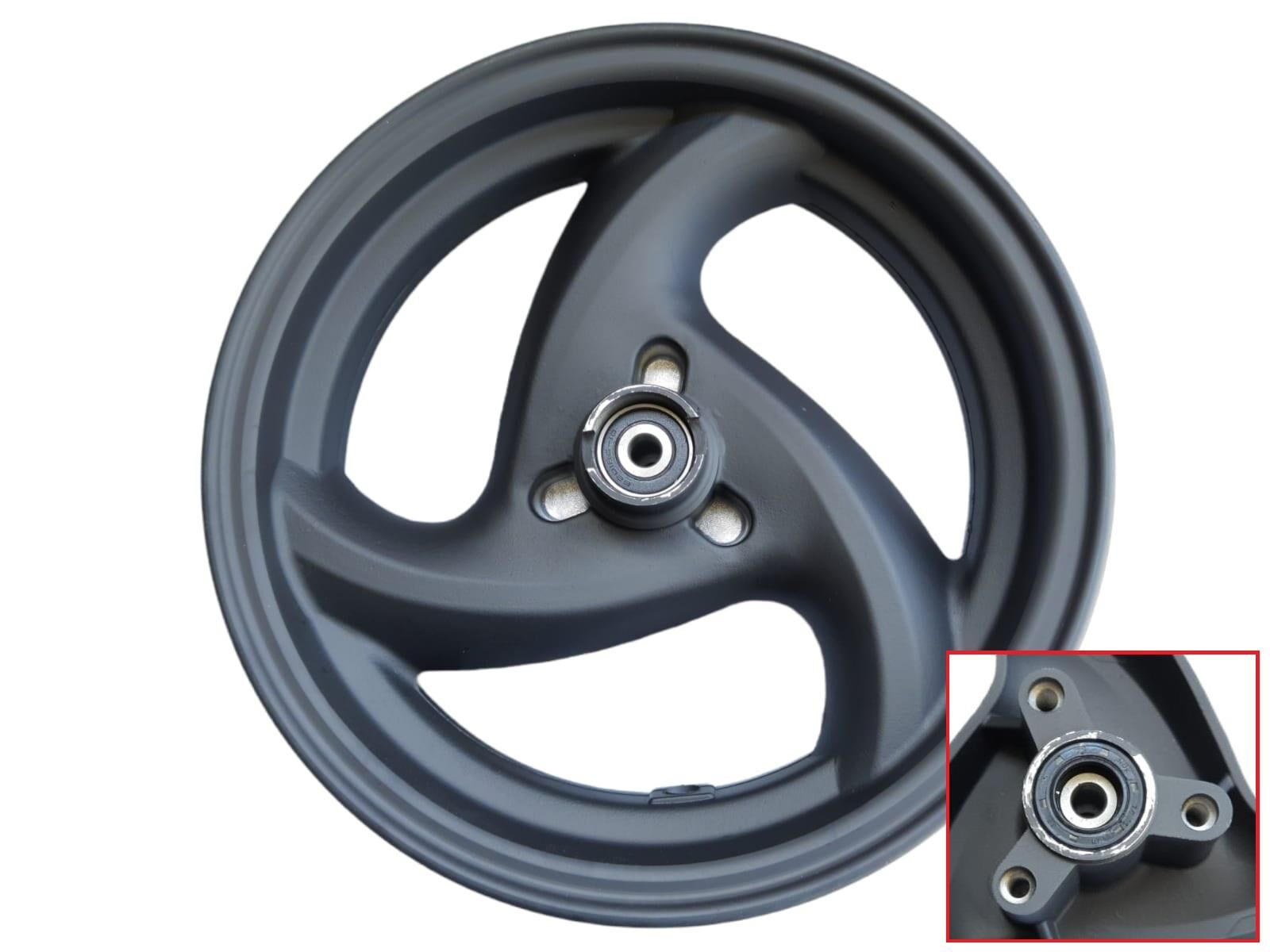 Scooter 50 Ön Jant 2.50-10 Siyah (Mil Çapı 10 Mm)