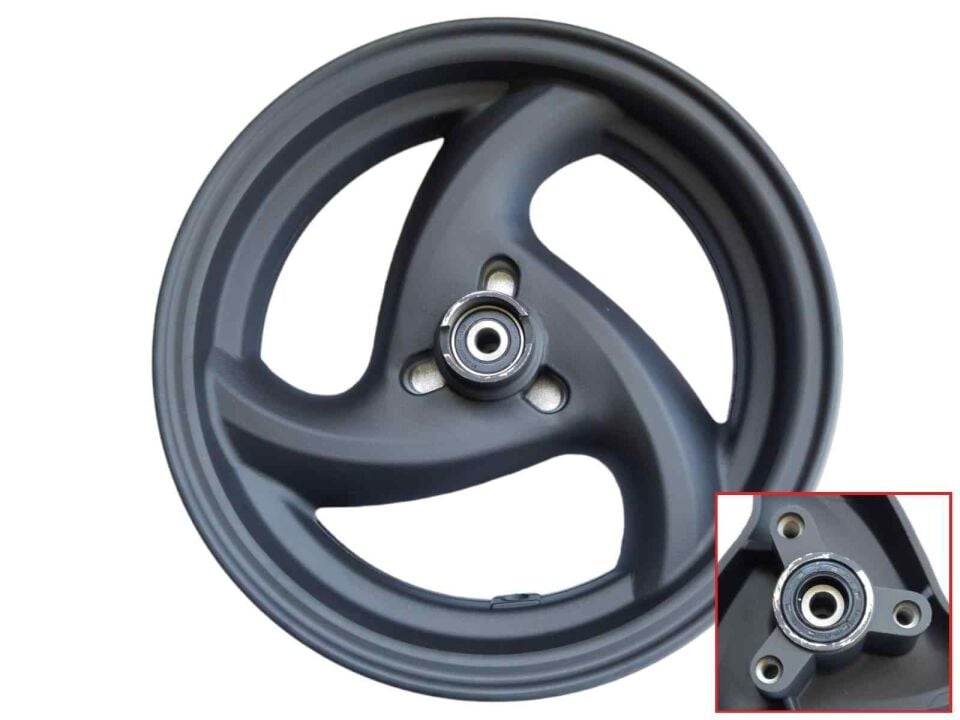 Scooter 50 Ön Jant 2.50-10 Siyah (Mil Çapı 10 Mm)