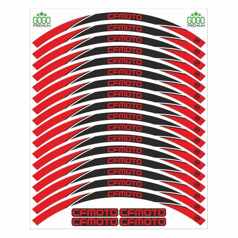 Cf Moto Uyumlu Kırmızı 1 Set Jant Şeridi