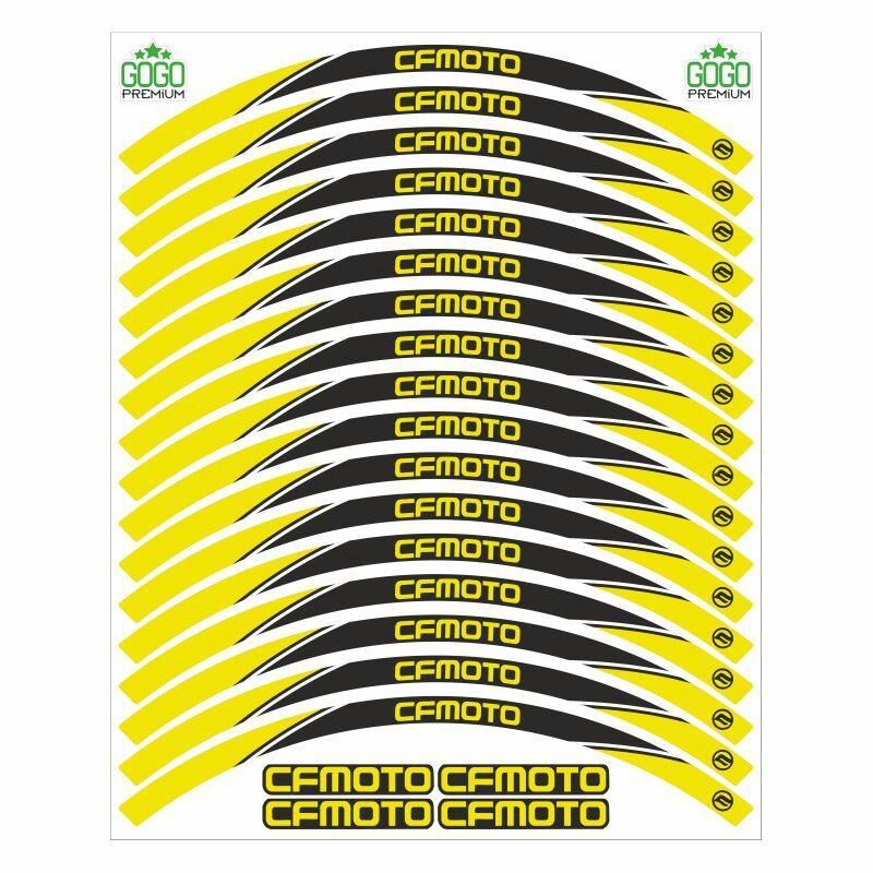 Cf Moto Uyumlu Sarı 1 Set Jant Şeridi
