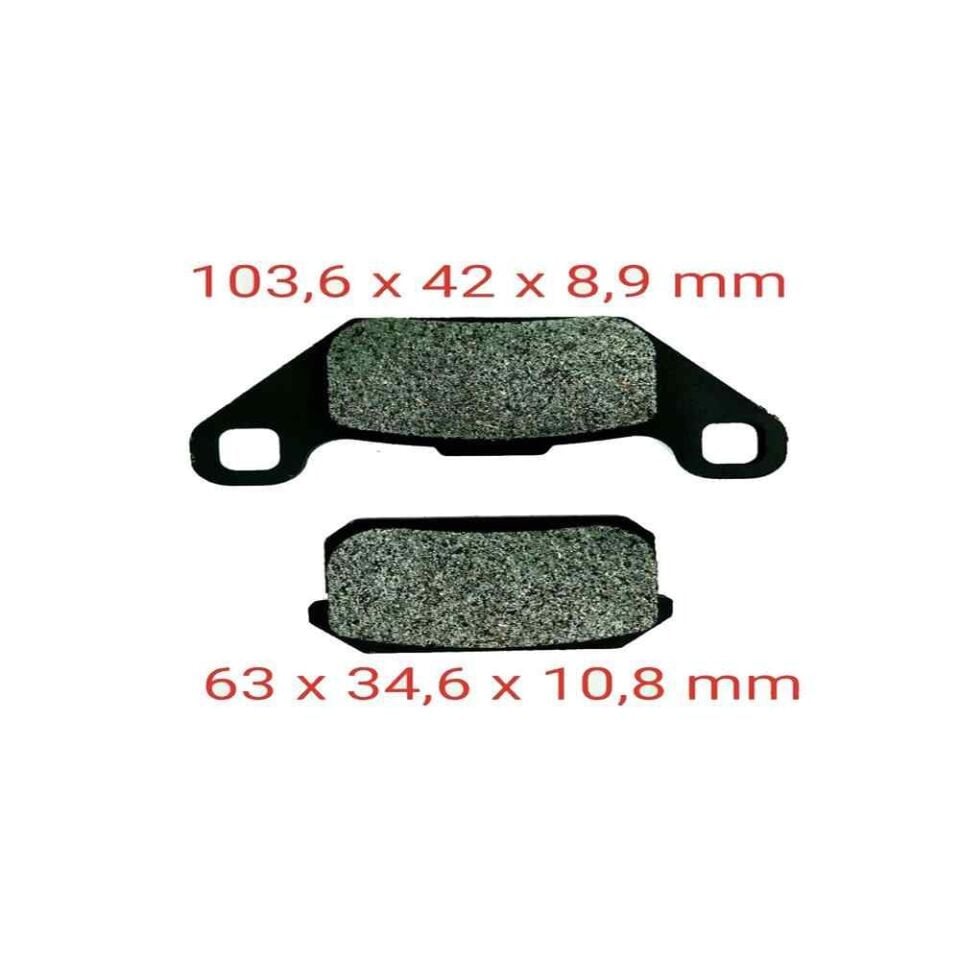 Atv Atv-Buggy Arka Fren Disk Balatası Fa431 Vt