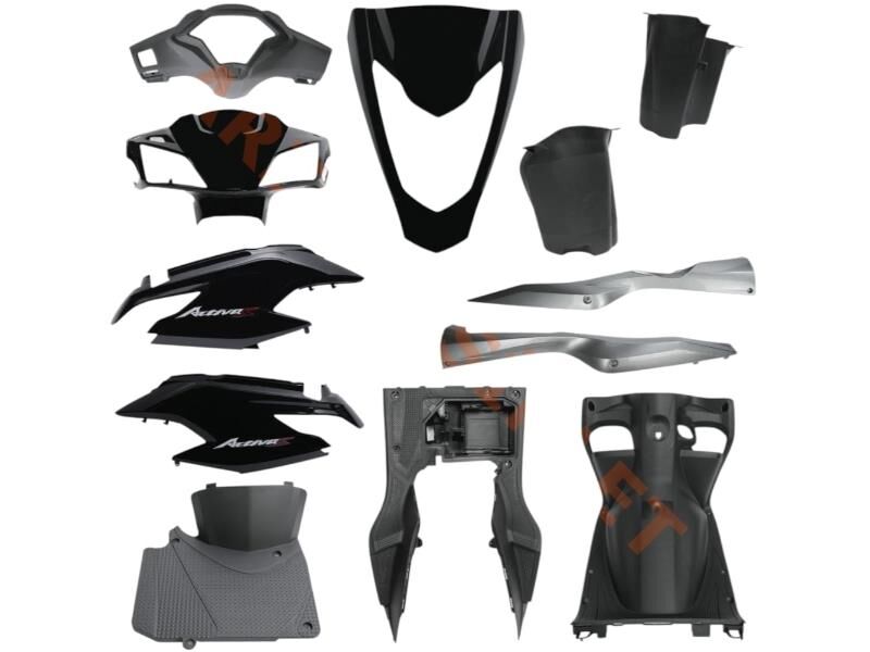 Honda Activa 125 S Kaporta Seti Siyah Ym 12 Parça