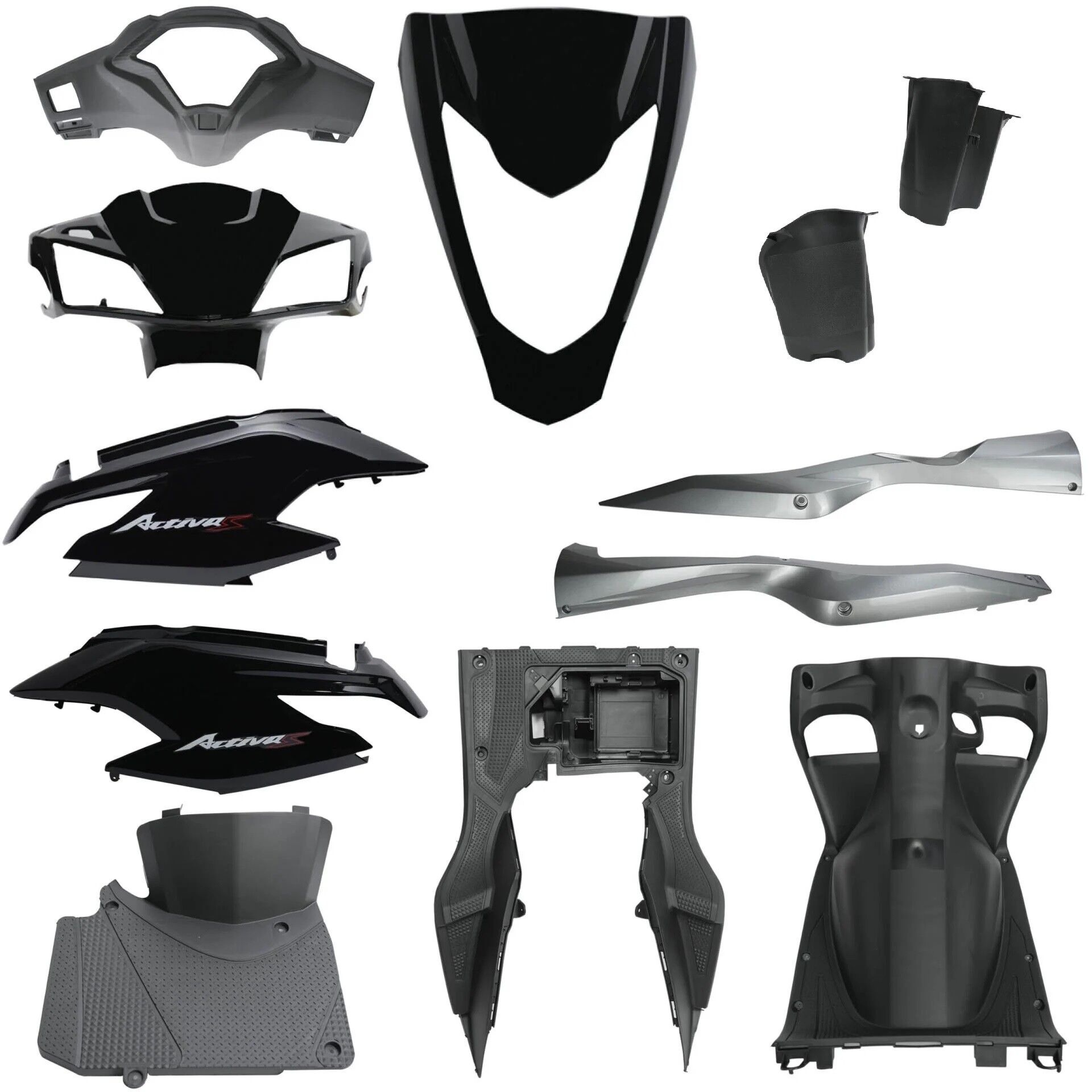 Honda Activa 125 S Kaporta Seti Siyah Ym 12 Parça