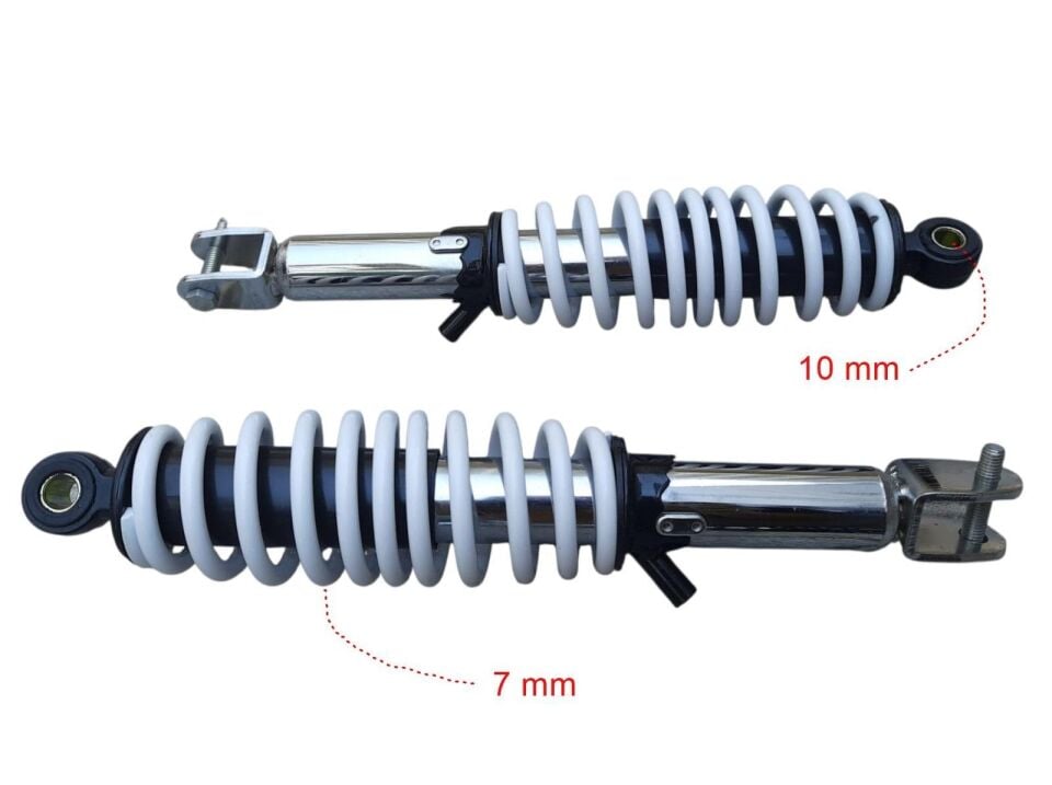 Scooter Arka Amortisör Beyaz 34,5 Cm