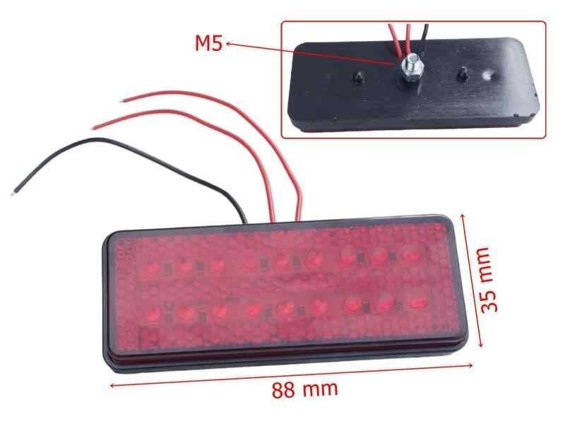 Çakar Reflektör 18 Ledli 2 Fonksiyonlu 12-24V (Adet)