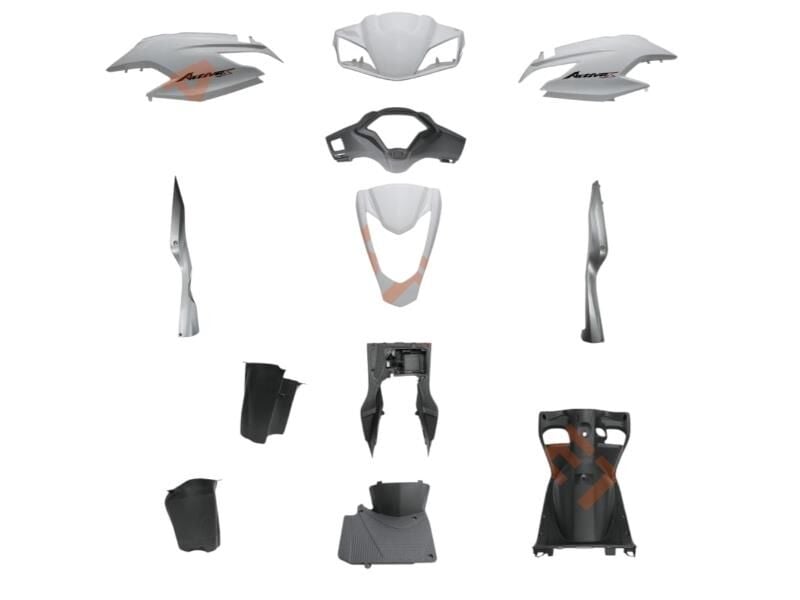 Honda Activa 125 S Kaporta Seti Beyaz Ym 12 Parça