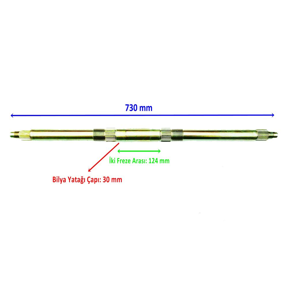 Asya Atv 110 Ibx Arka Aks 730Xbilya Yatağı 30 Mm