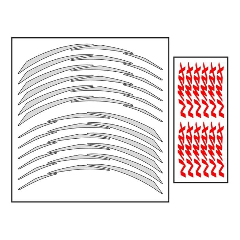 Yamaha Reflektör Beyaz Iıı Nmax Uyumlu 1 Set Jant Şeridi