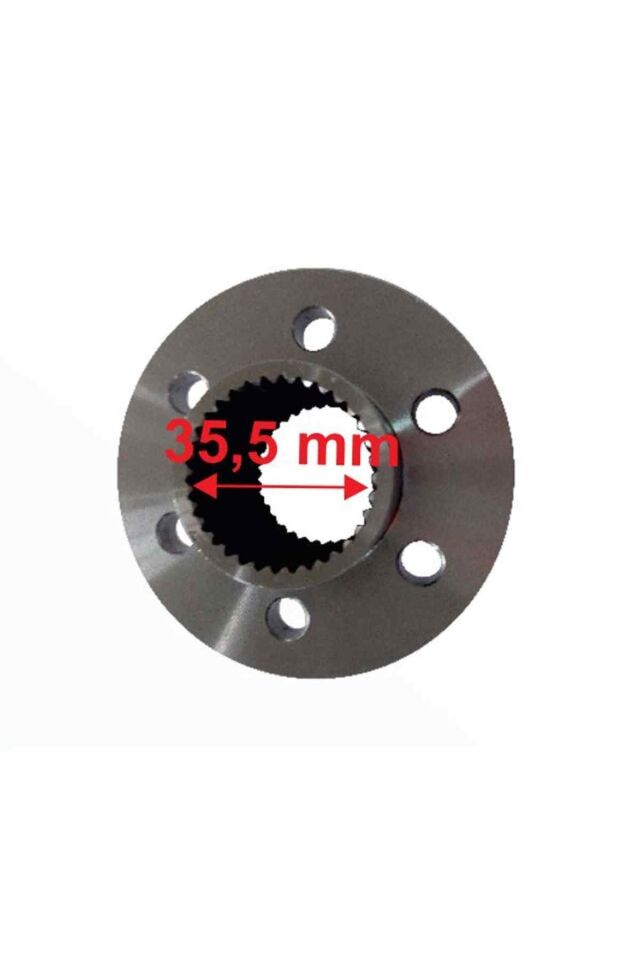 Atv Arka Dişli Flanşı İç 35,5X34 Freze 6 Delikli Öm