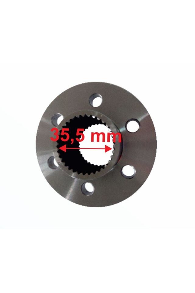 Atv Arka Dişli Flanşı İç 35,5X34 Freze 6 Delikli Öm