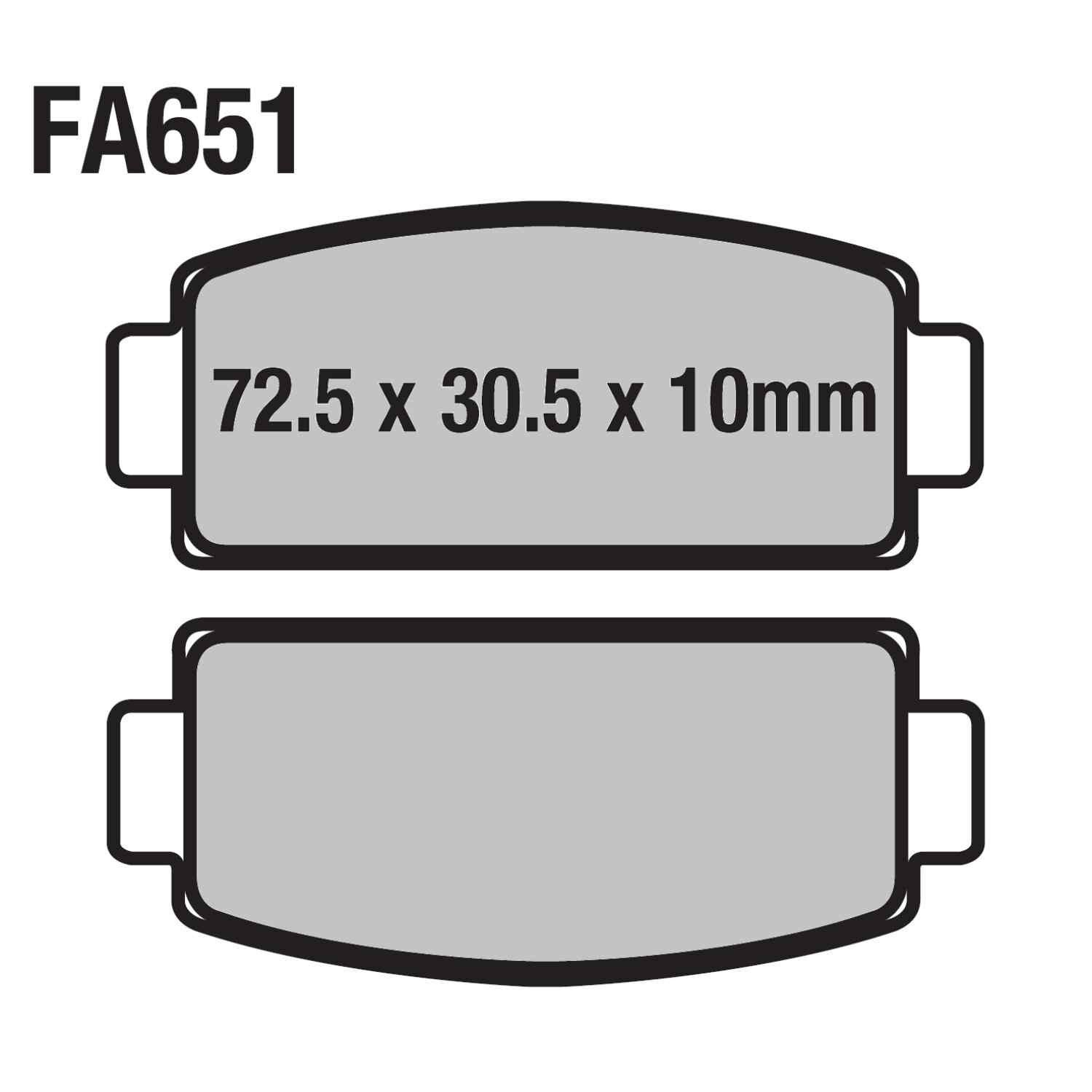 Cf Moto Atv Arka Fren Disk Balatası 625-Trc Fa651 Orj