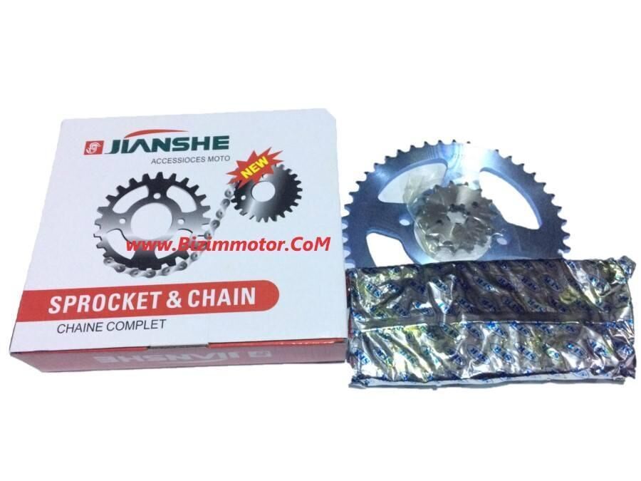 Yamaha Ybr Ön-Arka Dişli Zincir Set 428H-118L 14-45T Jıanshe