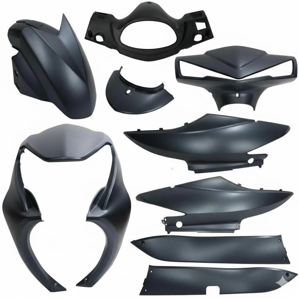 Kuba Space 50 Kaporta Seti Koyu Yeşil 9 Parça