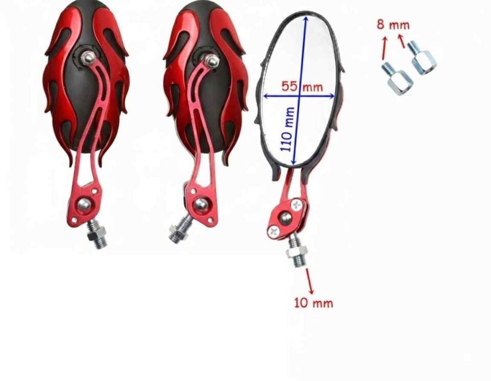 Ayna Alevli Modifiye Kırmızı 8-10 Mm