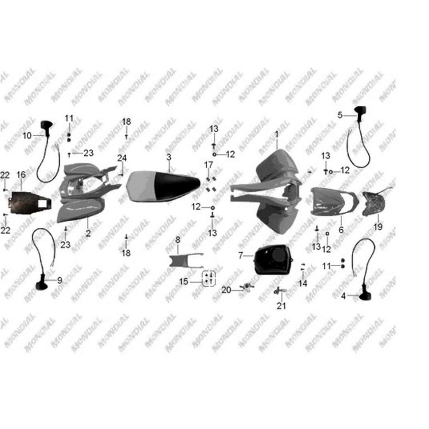 Atv 200 Jackal-X Sol Ön Sinyal Komple Orj