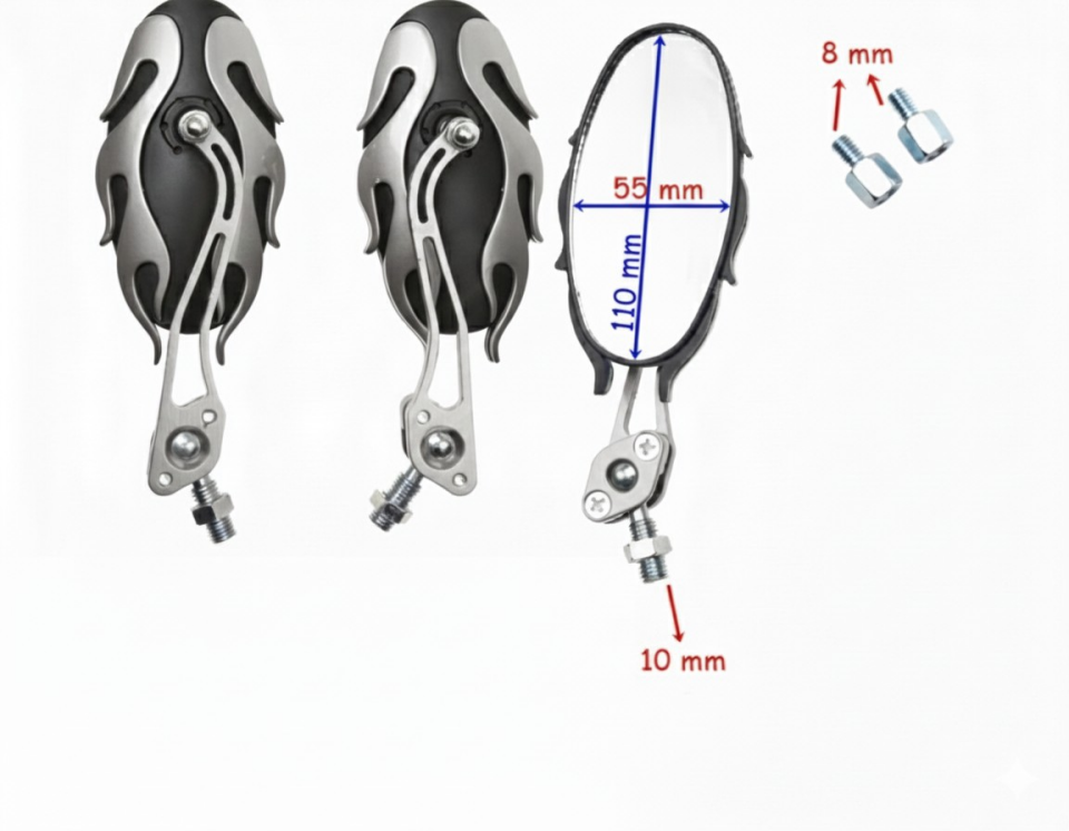Ayna Alevli Modifiye Gümüş 8-10 Mm