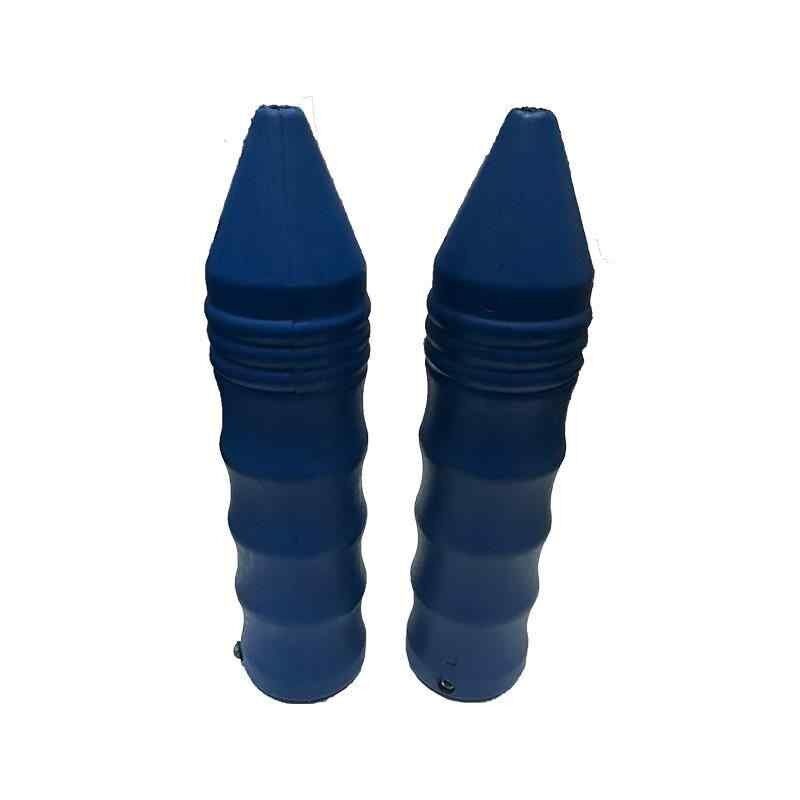 4 Parmak Mat Mavi Sivri Elcik Plastik