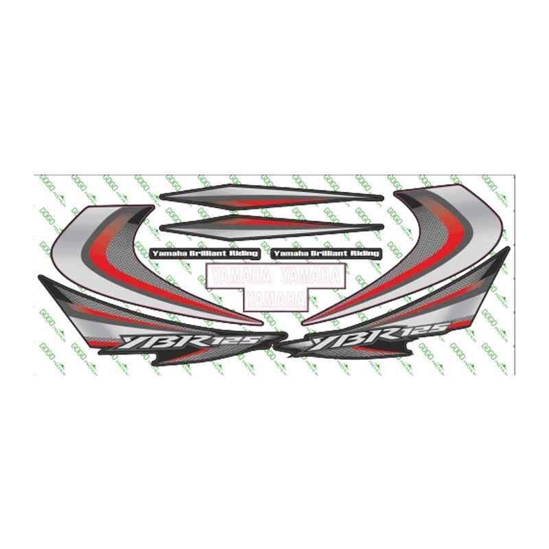 Yamaha Ybr 125 2010 Uyumlu Kırmızı Sticker Set