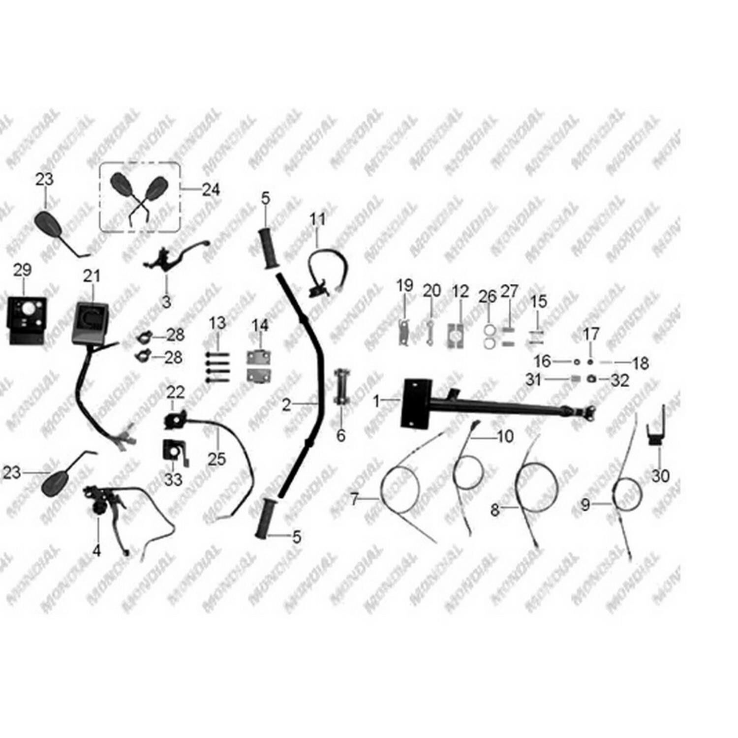 Mondial Atv Md200 Jackal Gidon Mili Kelepçe O-Ringi 32-37-3 Mm Orj