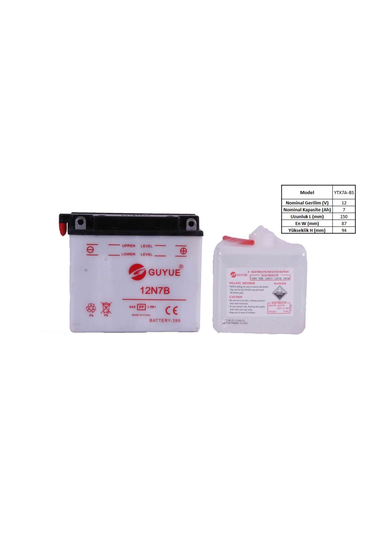 Lıon Çelik Sk150-6 12-v 7 Ahr (12n7b) Dik Sulu Akü Orijinal