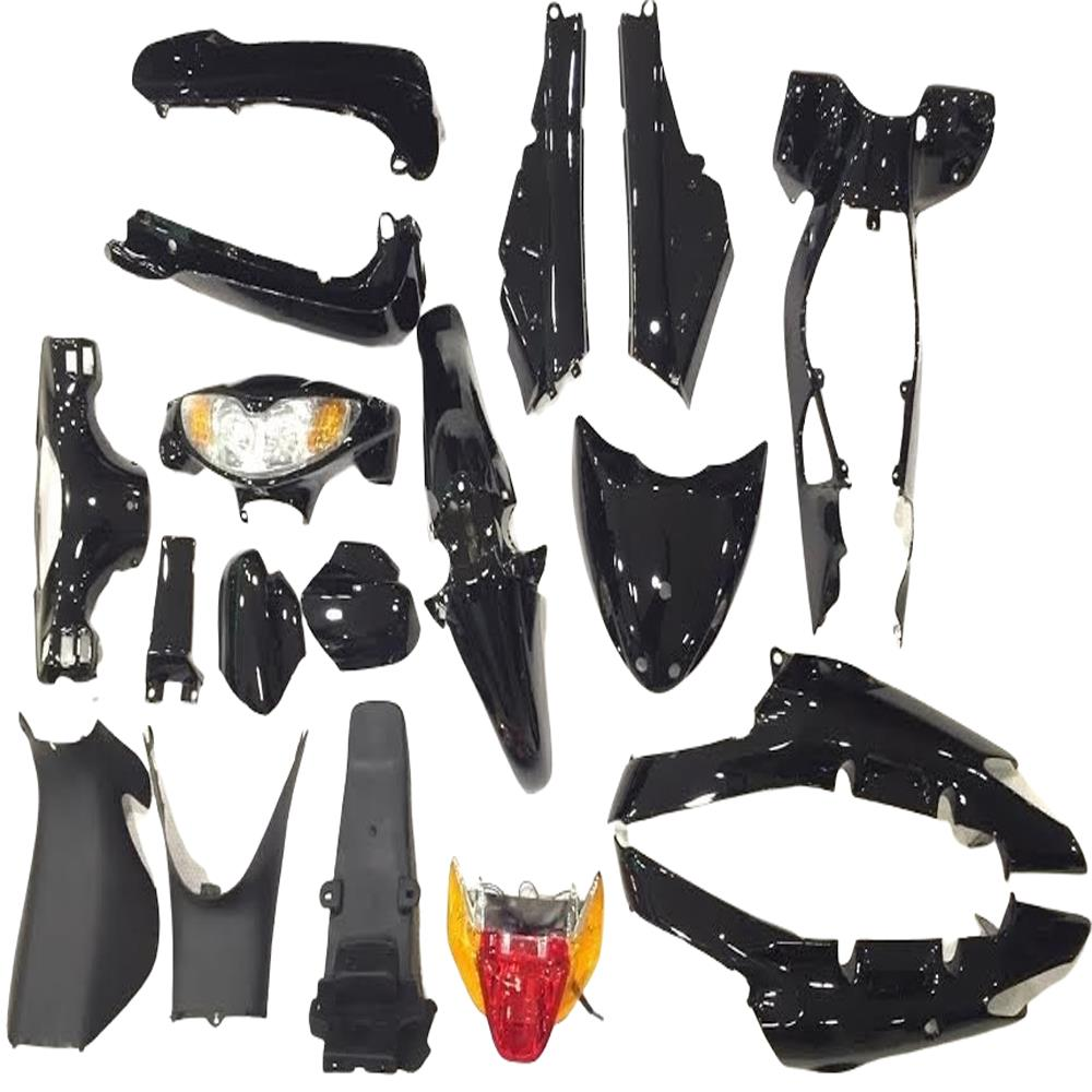 110Ft Kaporta Seti Siyah Far-Stop Dahil 19 Parça