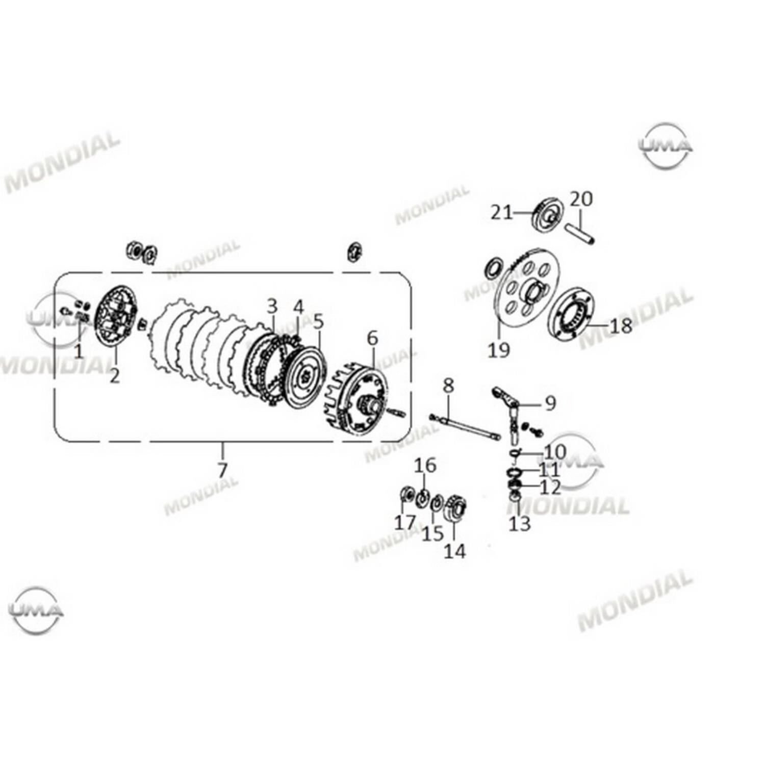 Mondial Buccaneer 250İ İlk Hareket Plakası Orj