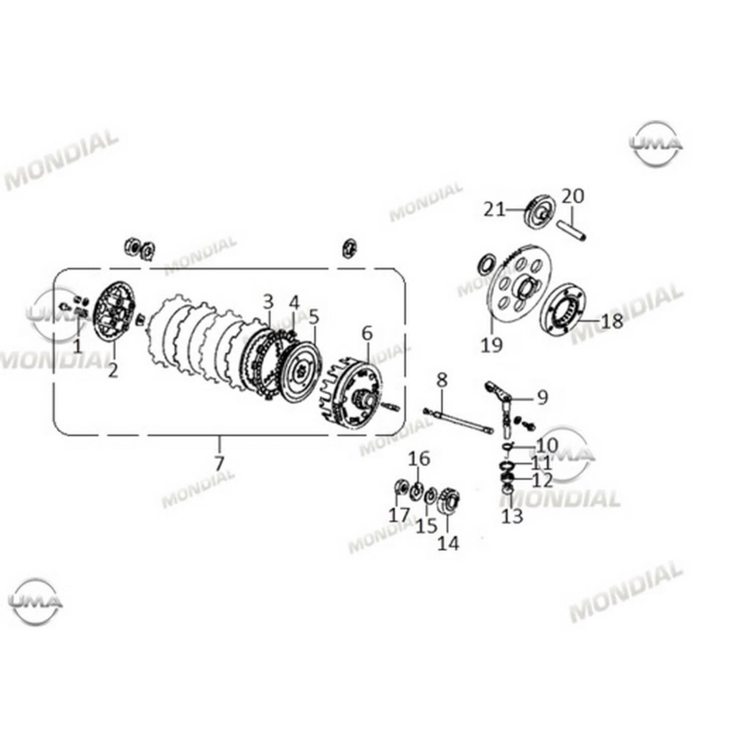 Mondial Buccaneer 250İ İlk Hareket Plakası Orj