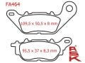Yamaha Nmax 125-155 Arka Fren Disk Balatası Fa464 Ask