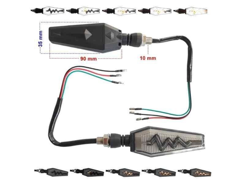 Sinyal Led Kayan Yıldırım (Beyaz Parklı) 2 Li Set (3)