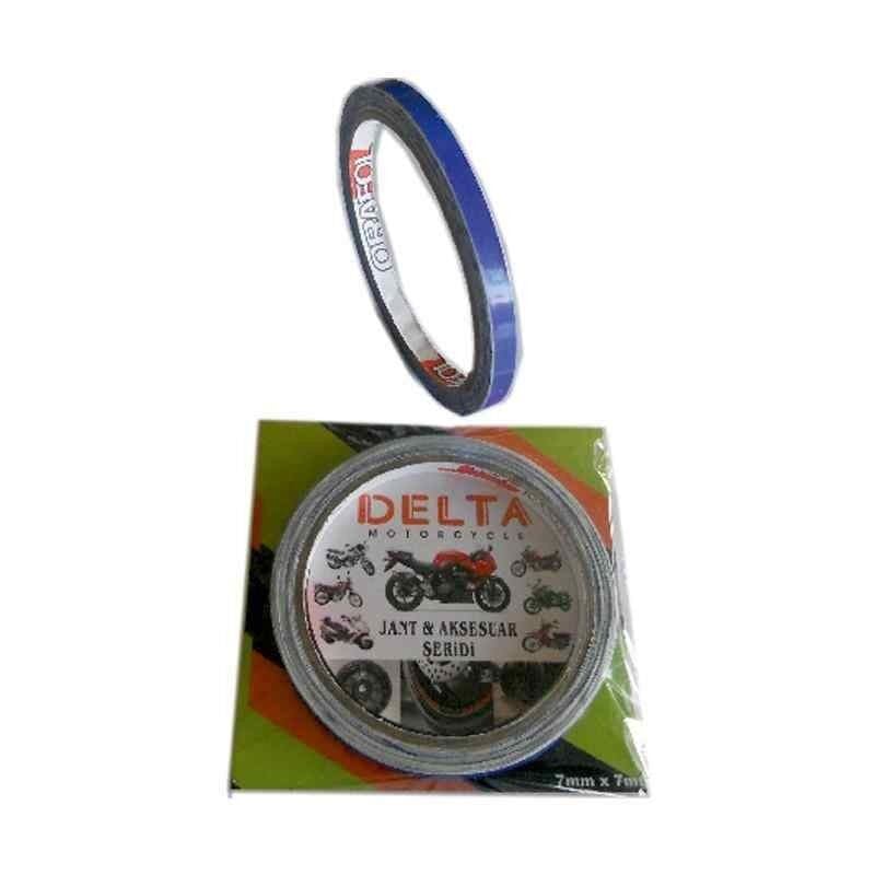 Mavi 7Cm X 7 M Opak 1 Set Jant Şeridi