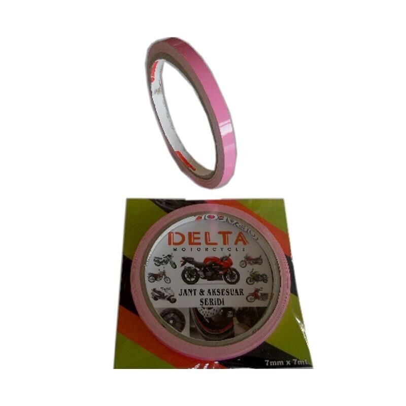 Pembe 7Cm X 7 M Opak 1 Set Jant Şeridi