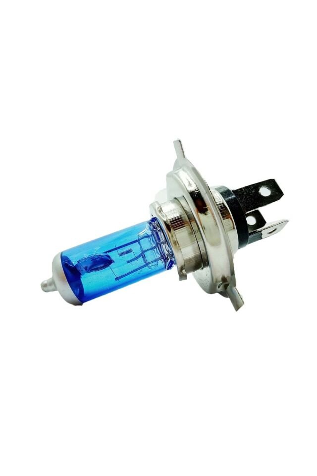 12V 35*35 H4 Civalı 3 Tırnak 43T Mavi Ampül