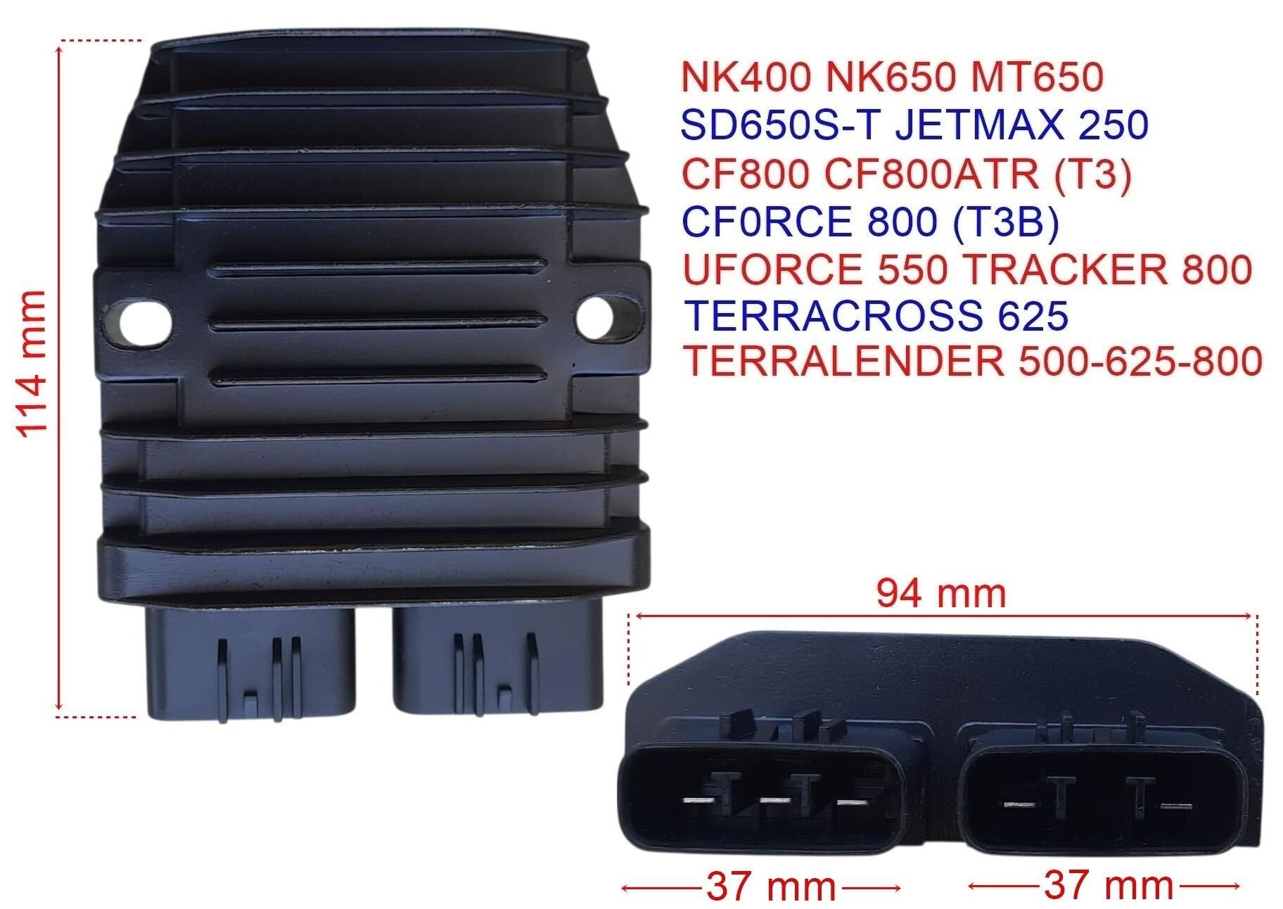 Regülatör 3+2 400-650Nk 650Mt Cf800 Uforce 550 Jetmax 250 Terralender 500-625-800 Trk-800 Trc-625