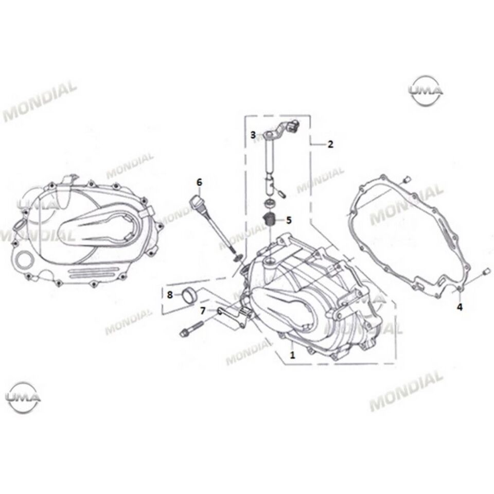 Ucg 110 Krank Kutusu Sağ Kapak Orj