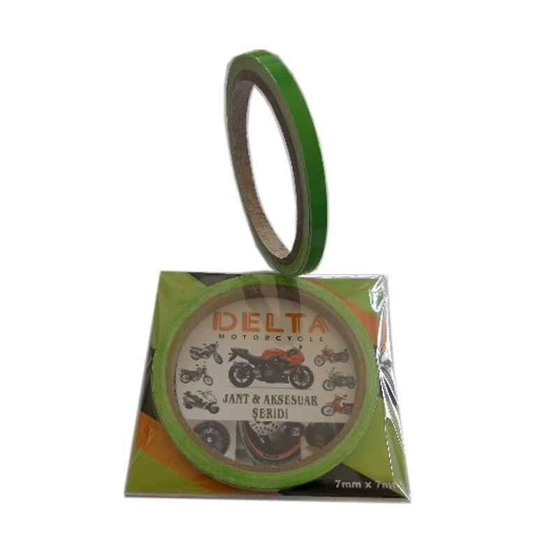 Yeşil 7Cm X 7 M Opak 1 Set Jant Şeridi