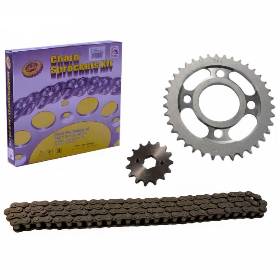 125Cg Cgl Kaplinli Ön-Arka Dişli Zincir Set 428 116L 38-15T