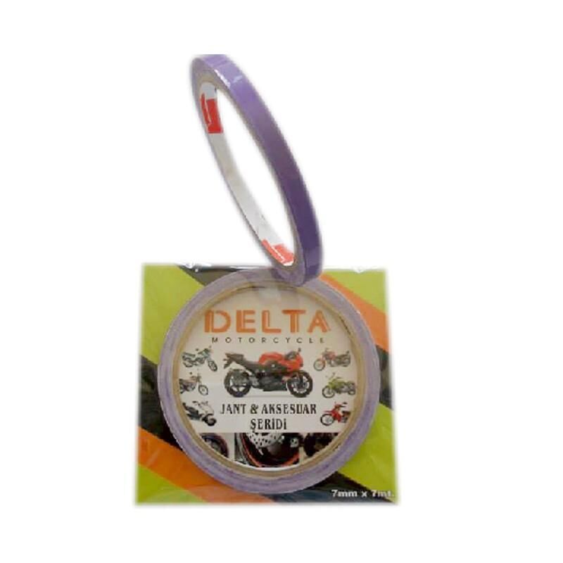 Mor 7cm X 7 M Opak 1 Set Jant Şeridi