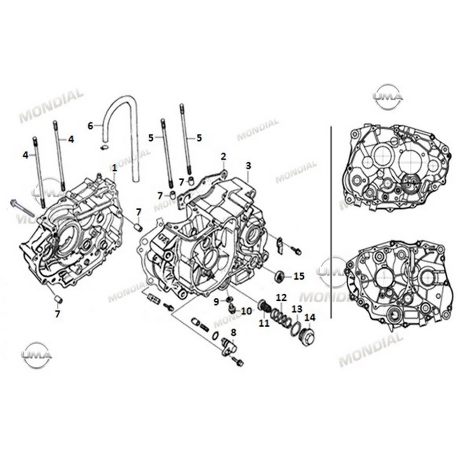 Mondial Ucg 110 Krank Kutusu Sağ Orj