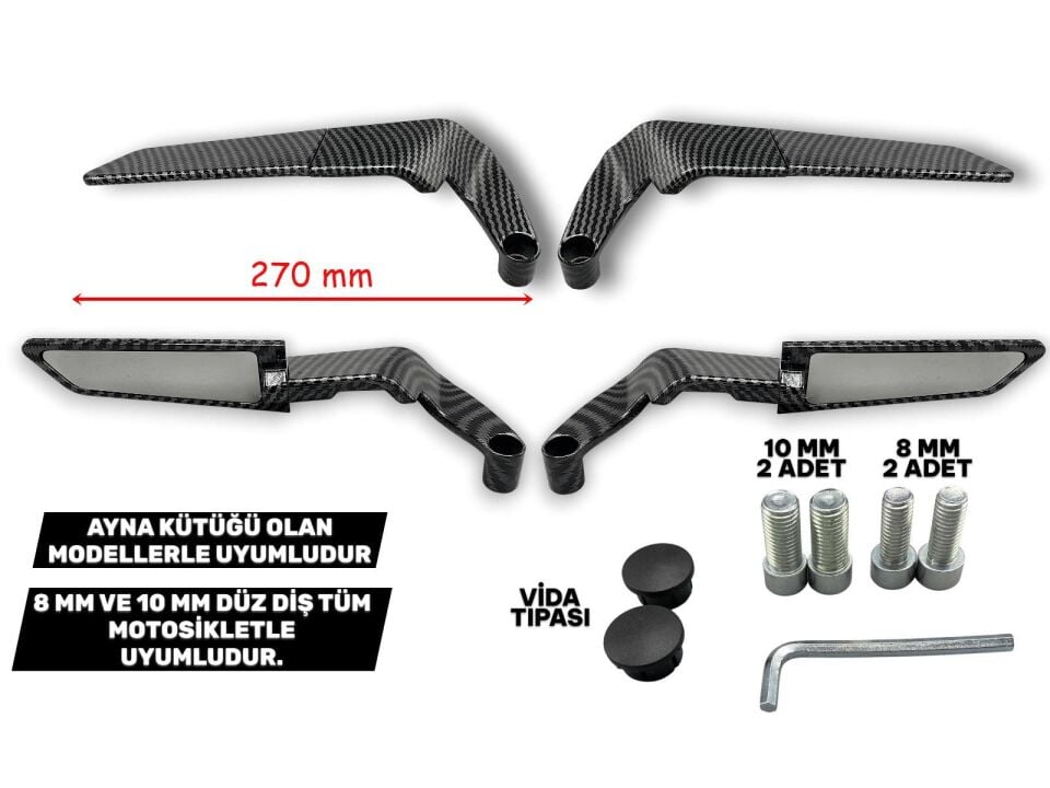 H2 Ayna Modifiye Büyük Karbon