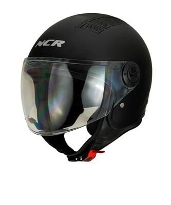 Kask Çenesiz 230 Ece Belgeli-Parlak Siyah L Beden