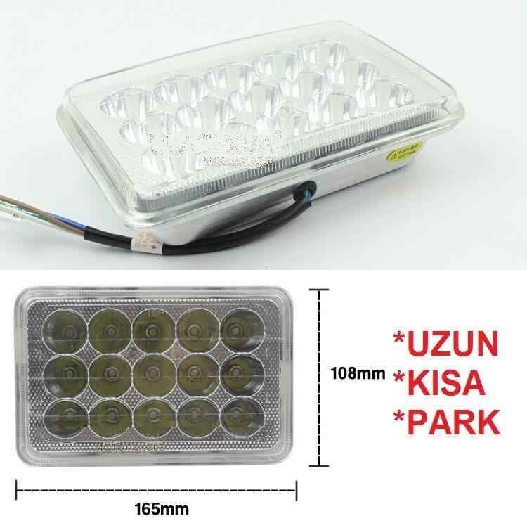 125 Agk Far Atomu Kare İç 15 Led Li