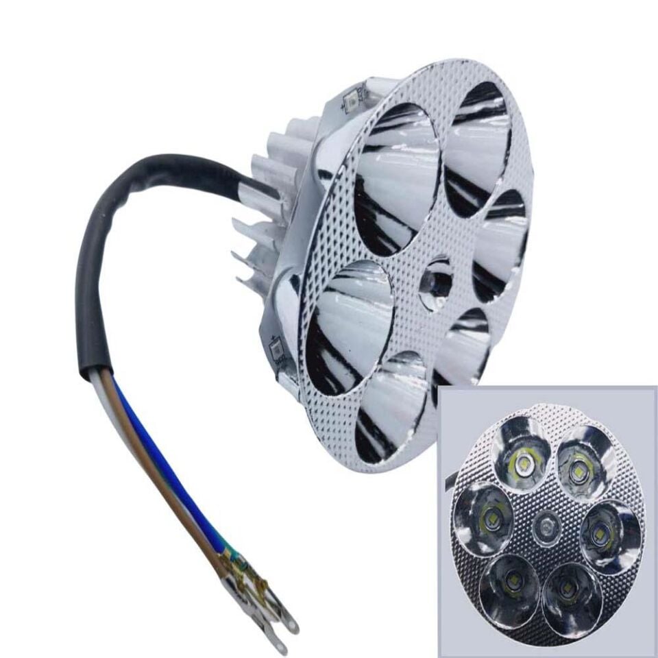 Far Atomu Yuvarlak İç 6 Led Li