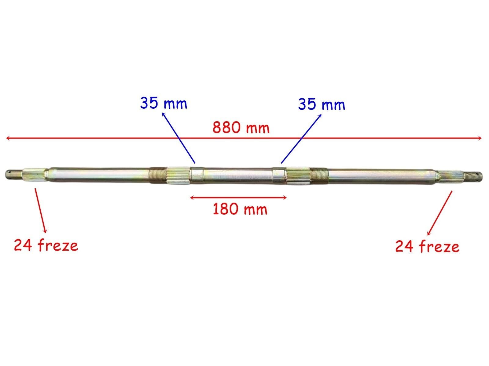 Kuba Atv Mx220 Aks 880 Mm 2 Yivli Bilya Yatağı 35 24 Freze Öm
