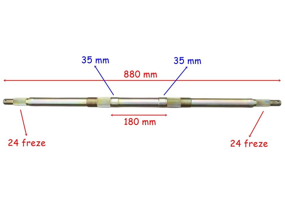 Kuba Atv Mx220 Aks 880 Mm 2 Yivli Bilya Yatağı 35 24 Freze Öm