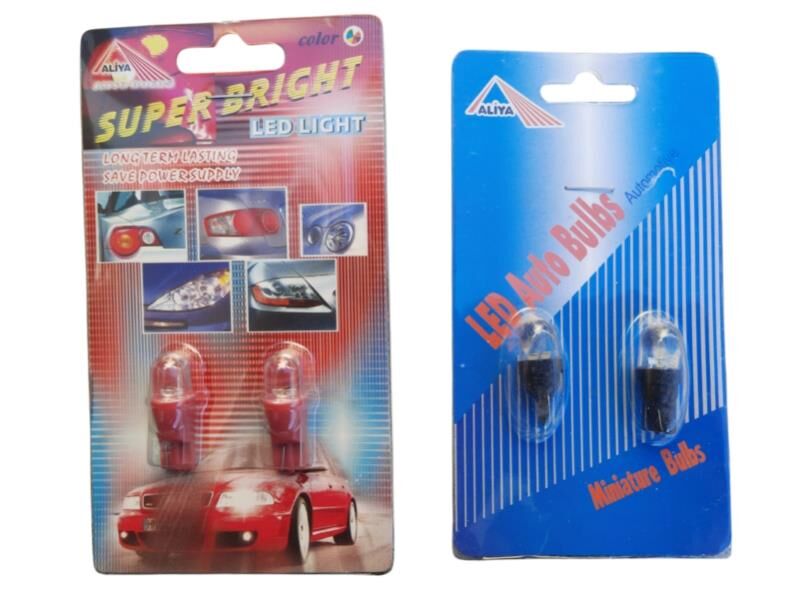 T10 12V Led Ampül 7 Renk 2 Li